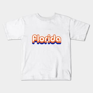 Florida retro bubble Kids T-Shirt